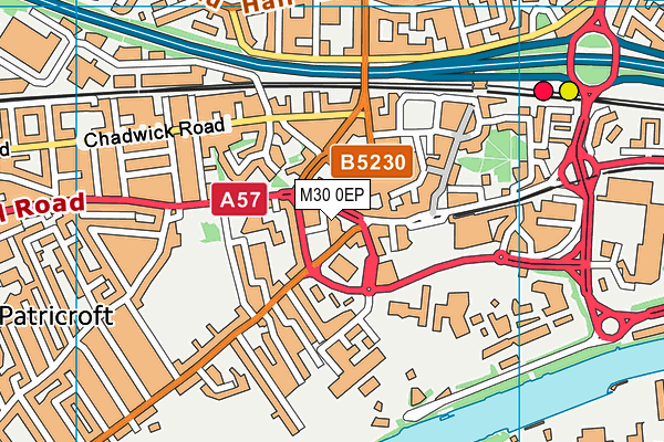 M30 0EP map - OS VectorMap District (Ordnance Survey)