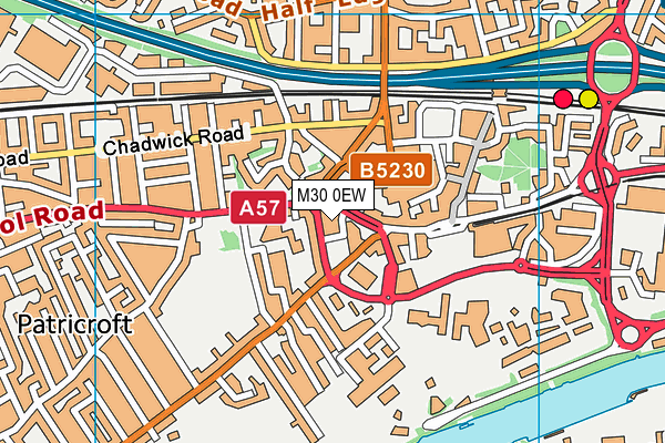 M30 0EW map - OS VectorMap District (Ordnance Survey)