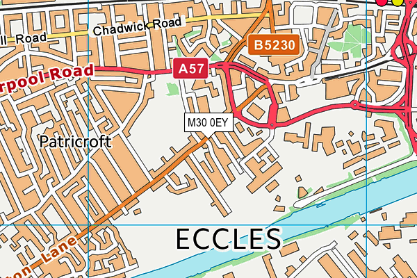 M30 0EY map - OS VectorMap District (Ordnance Survey)