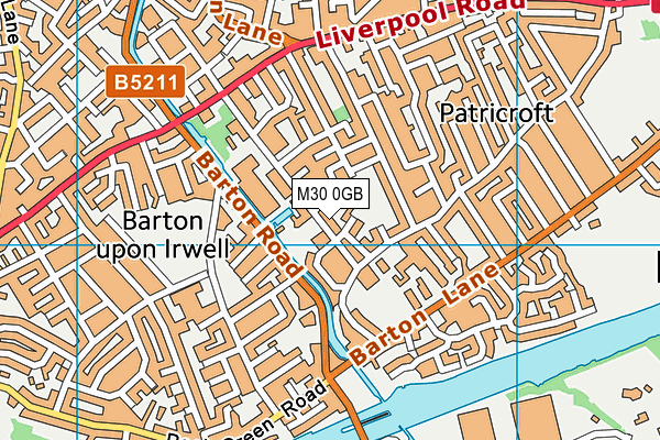 M30 0GB map - OS VectorMap District (Ordnance Survey)