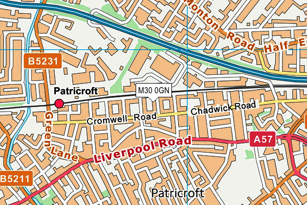 M30 0GN map - OS VectorMap District (Ordnance Survey)