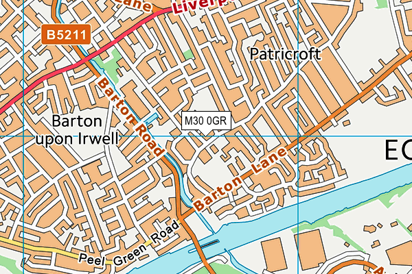 M30 0GR map - OS VectorMap District (Ordnance Survey)