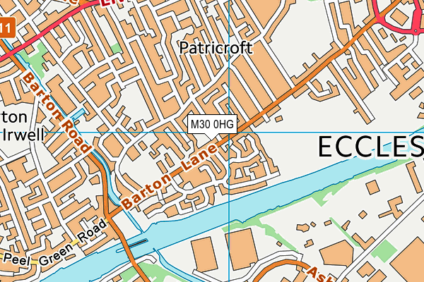 M30 0HG map - OS VectorMap District (Ordnance Survey)