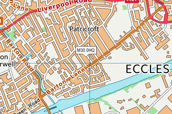 M30 0HQ map - OS VectorMap District (Ordnance Survey)