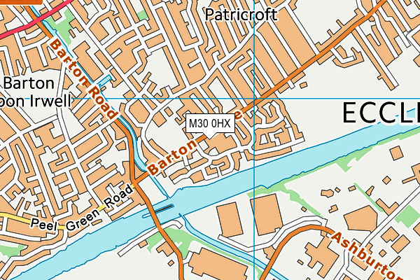 M30 0HX map - OS VectorMap District (Ordnance Survey)