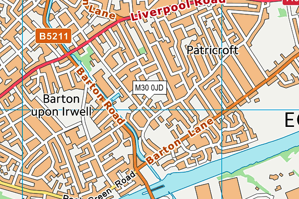 M30 0JD map - OS VectorMap District (Ordnance Survey)