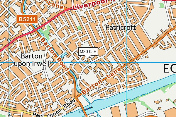 M30 0JH map - OS VectorMap District (Ordnance Survey)