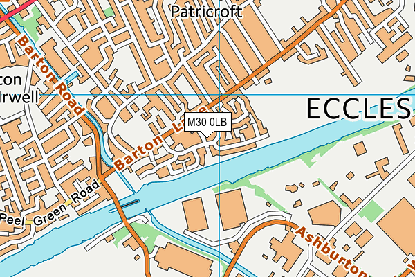 M30 0LB map - OS VectorMap District (Ordnance Survey)