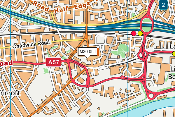 M30 0LJ map - OS VectorMap District (Ordnance Survey)