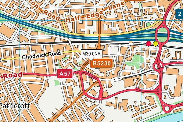 M30 0NA map - OS VectorMap District (Ordnance Survey)