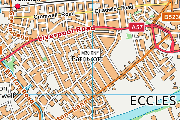 M30 0NF map - OS VectorMap District (Ordnance Survey)