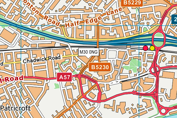 M30 0NG map - OS VectorMap District (Ordnance Survey)