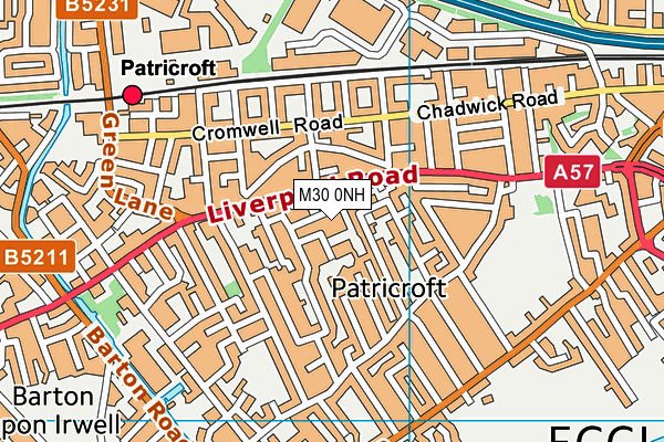 M30 0NH map - OS VectorMap District (Ordnance Survey)