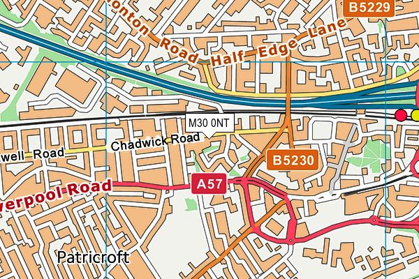 M30 0NT map - OS VectorMap District (Ordnance Survey)