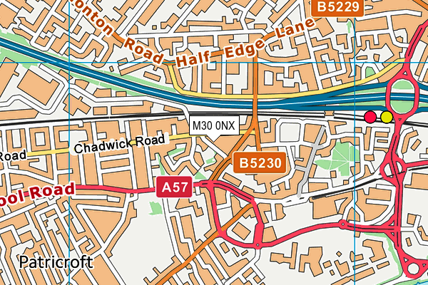 M30 0NX map - OS VectorMap District (Ordnance Survey)