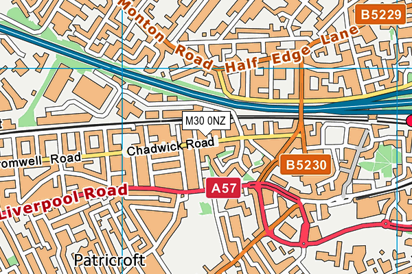 M30 0NZ map - OS VectorMap District (Ordnance Survey)