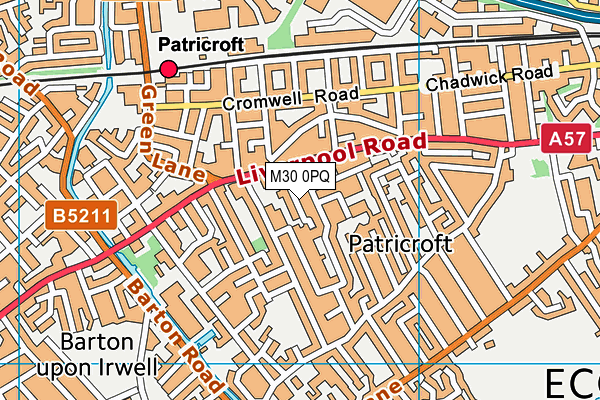 M30 0PQ map - OS VectorMap District (Ordnance Survey)