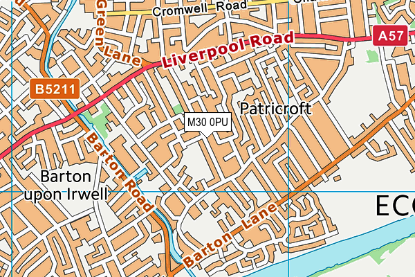 Lewis Street Primary School map (M30 0PU) - OS VectorMap District (Ordnance Survey)