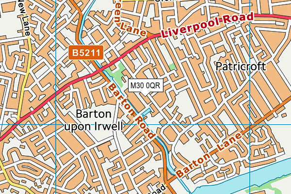 M30 0QR map - OS VectorMap District (Ordnance Survey)