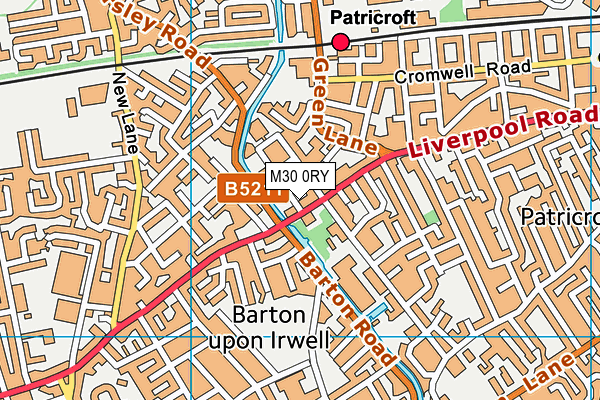 M30 0RY map - OS VectorMap District (Ordnance Survey)