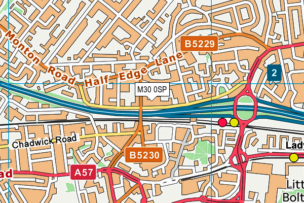 M30 0SP map - OS VectorMap District (Ordnance Survey)