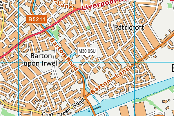 M30 0SU map - OS VectorMap District (Ordnance Survey)