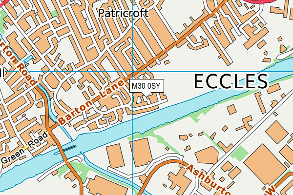 M30 0SY map - OS VectorMap District (Ordnance Survey)