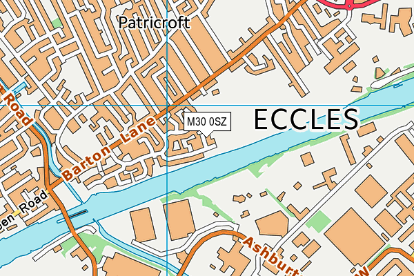 M30 0SZ map - OS VectorMap District (Ordnance Survey)