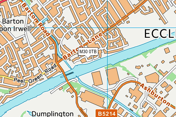 M30 0TB map - OS VectorMap District (Ordnance Survey)