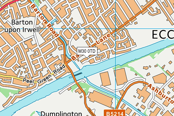 M30 0TD map - OS VectorMap District (Ordnance Survey)