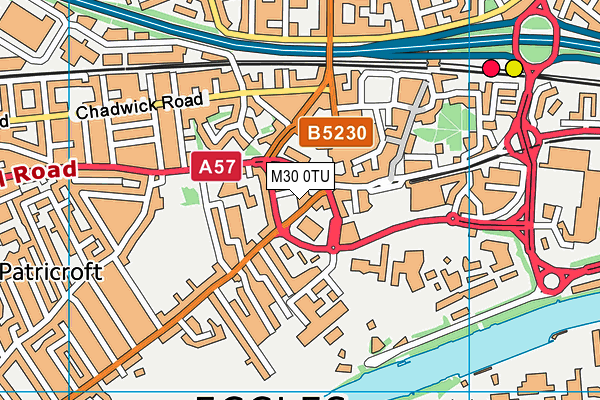 M30 0TU map - OS VectorMap District (Ordnance Survey)