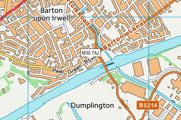 M30 7AJ map - OS VectorMap District (Ordnance Survey)