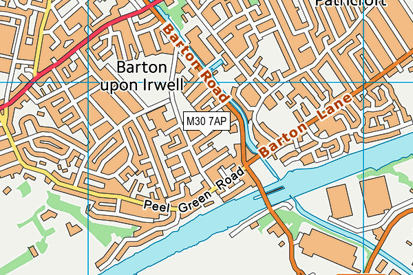 M30 7AP map - OS VectorMap District (Ordnance Survey)