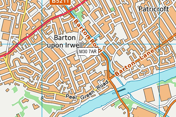 M30 7AR map - OS VectorMap District (Ordnance Survey)