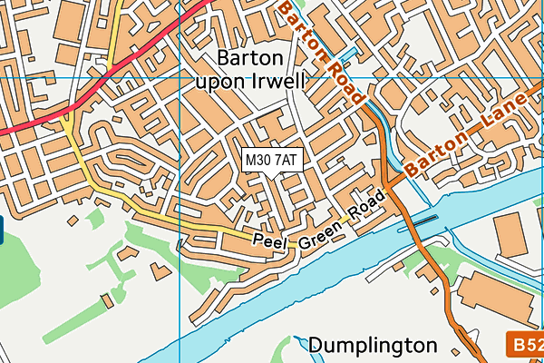 M30 7AT map - OS VectorMap District (Ordnance Survey)