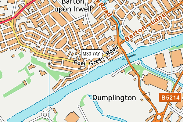 M30 7AY map - OS VectorMap District (Ordnance Survey)