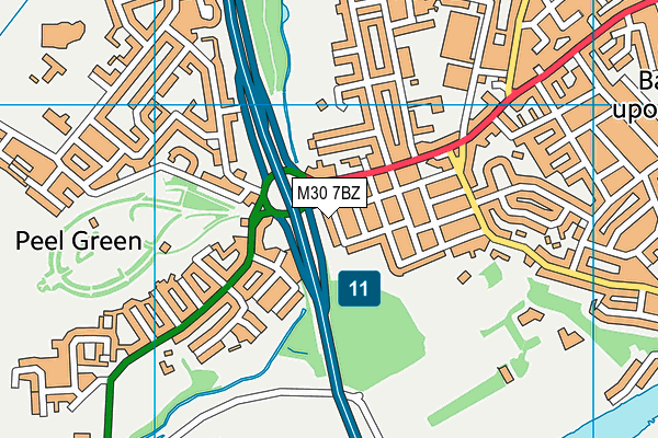 M30 7BZ map - OS VectorMap District (Ordnance Survey)