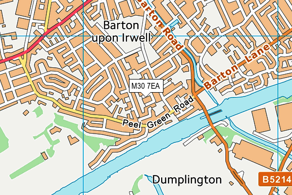 M30 7EA map - OS VectorMap District (Ordnance Survey)