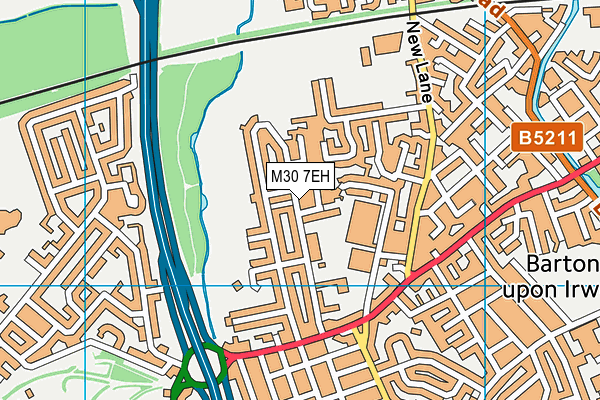 M30 7EH map - OS VectorMap District (Ordnance Survey)