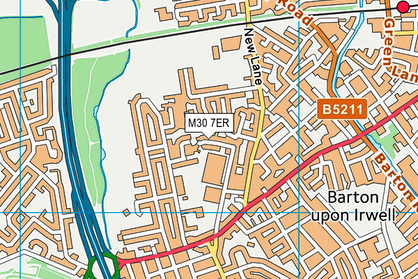 M30 7ER map - OS VectorMap District (Ordnance Survey)