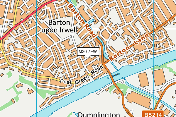 M30 7EW map - OS VectorMap District (Ordnance Survey)