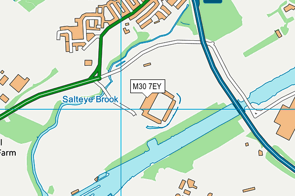 Salford Red Devils (Aj Bell Stadium) map (M30 7EY) - OS VectorMap District (Ordnance Survey)