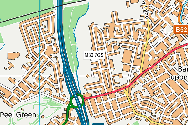 M30 7GS map - OS VectorMap District (Ordnance Survey)