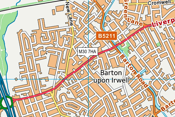 M30 7HA map - OS VectorMap District (Ordnance Survey)