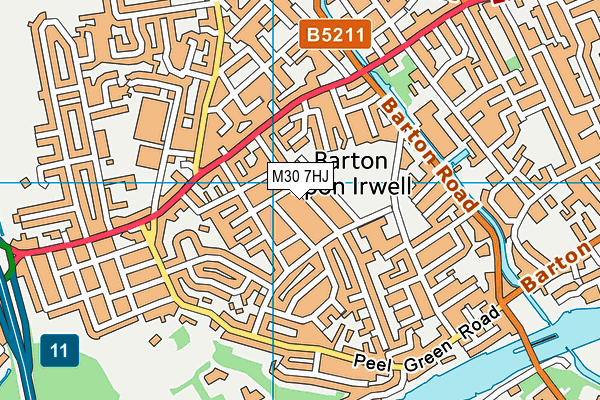 M30 7HJ map - OS VectorMap District (Ordnance Survey)