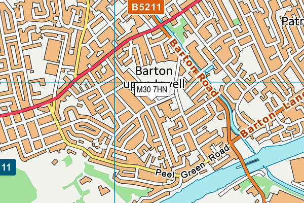 M30 7HN map - OS VectorMap District (Ordnance Survey)