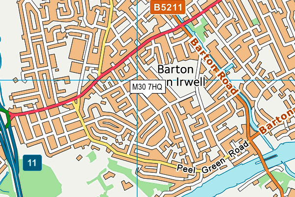 M30 7HQ map - OS VectorMap District (Ordnance Survey)