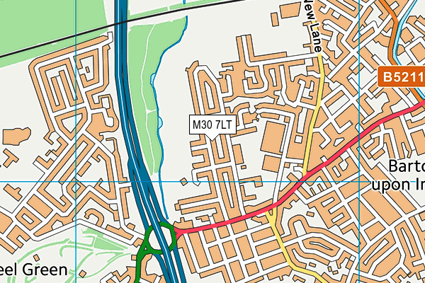 M30 7LT map - OS VectorMap District (Ordnance Survey)