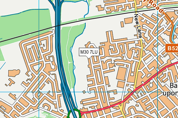 M30 7LU map - OS VectorMap District (Ordnance Survey)