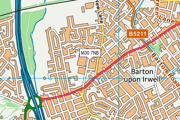 M30 7NB map - OS VectorMap District (Ordnance Survey)